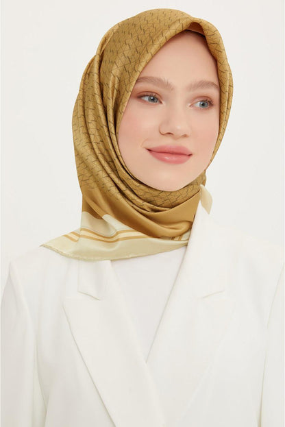 Armine İpek Eşarp Nostalji - 8724-12 Dore Twill