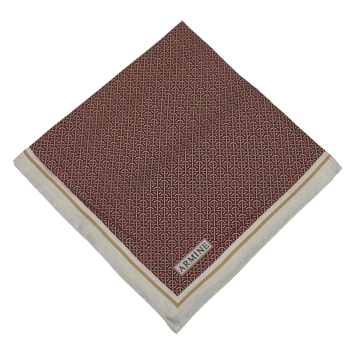 Armine İpek Eşarp Nostalji - 8733-07 Bordo Twill