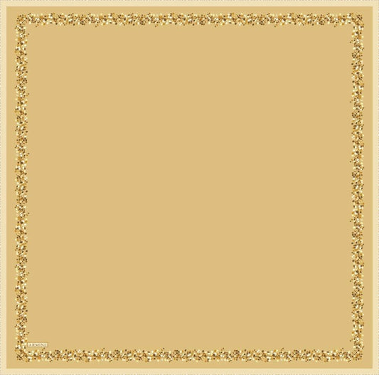 Armine İpek Eşarp Nostalji - 8765-12 Gold Twill