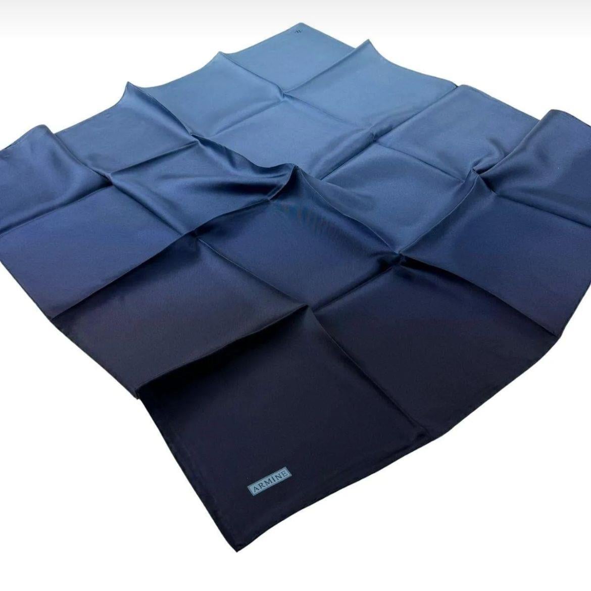 Armine İpek Eşarp Nostalji - 8971-82 Lacivert Mavi Twill