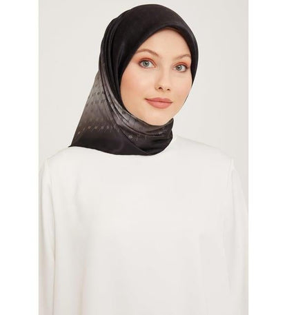 Armine İpek Eşarp Nostalji - 9003-08 Siyah Sura