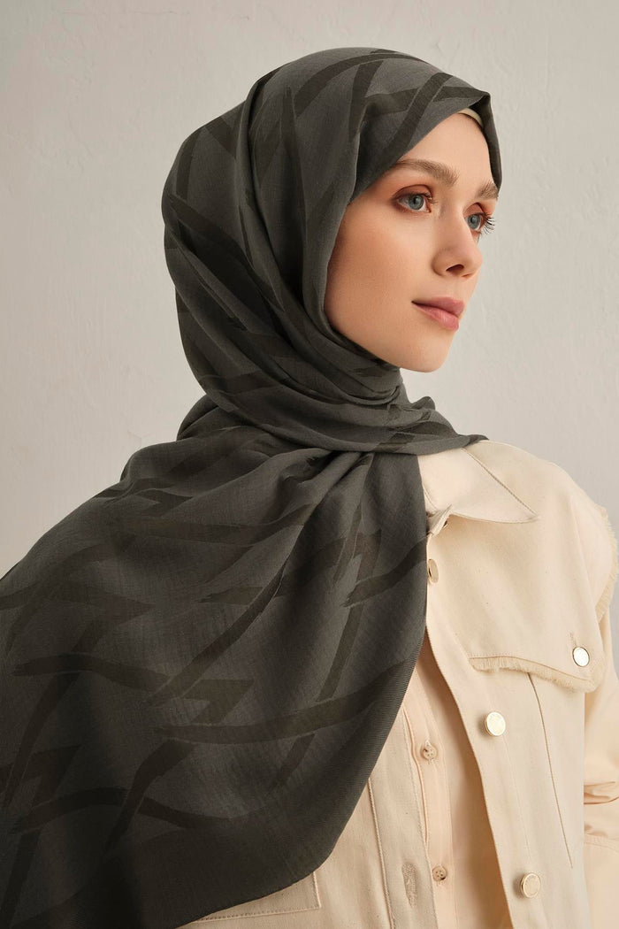 Armine Lyocell Şal - 1 - Füme 18