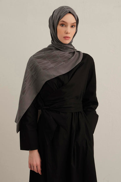 Armine Lyocell Şal - 3 - Füme 18