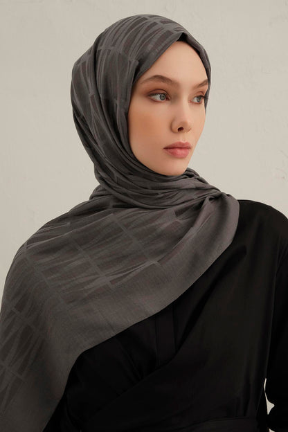 Armine Lyocell Şal - 3 - Füme 18