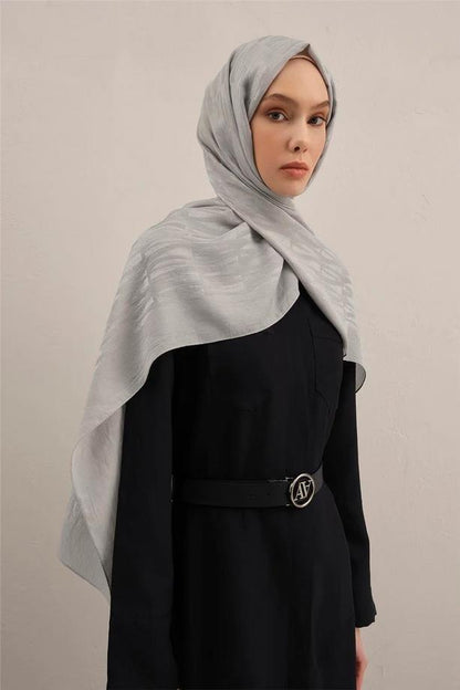 Armine Lyocell Şal - 3 - Gümüş 23