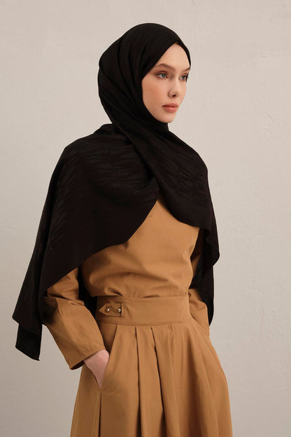 Armine Lyocell Şal - 3 - Siyah 01
