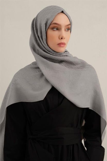 Armine Lyocell Şal - 5 - Gri 20