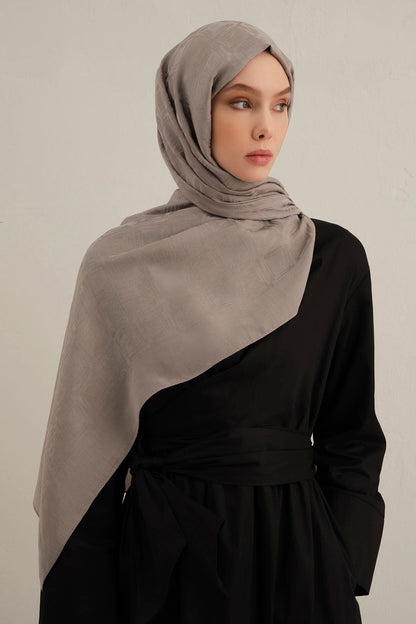 Armine Lyocell Şal - 6 - Gri 20