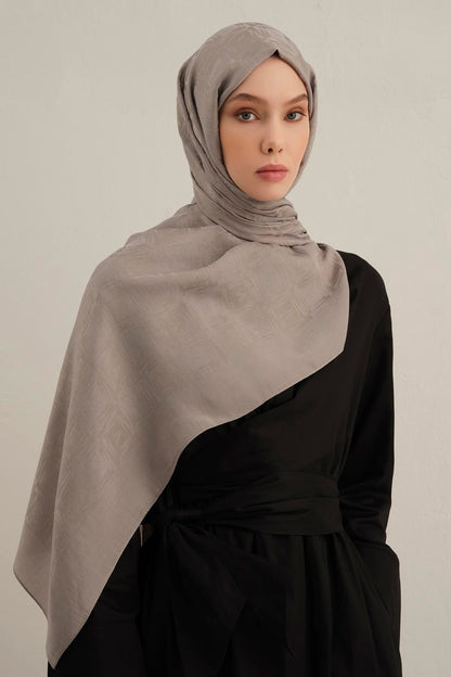 Armine Lyocell Şal - 6 - Gri 20