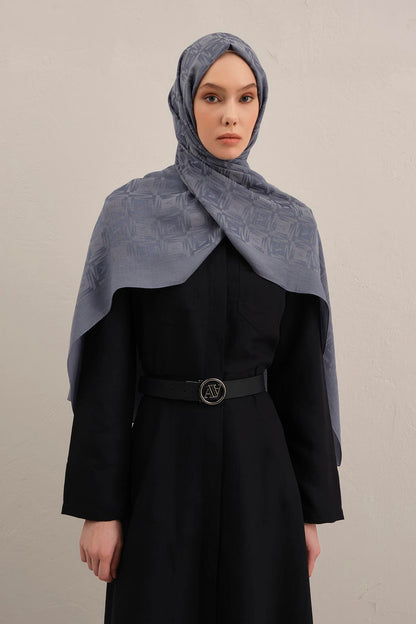 Armine Lyocell Şal - 6 - Kot Mavi 26