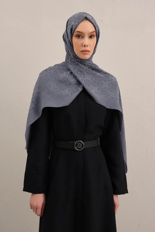 Armine Lyocell Şal - 6 - Kot Mavi 26
