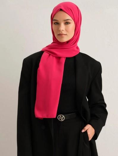 Armine Medine İpeği Şal - Fuşya 45