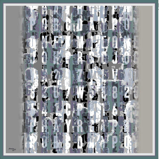 Armine Sport Twill Eşarp - 8020-08 Gri Mor