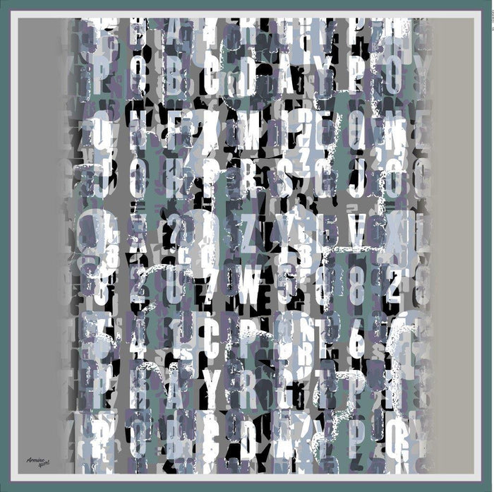 Armine Sport Twill Eşarp - 8020-08 Gri Mor