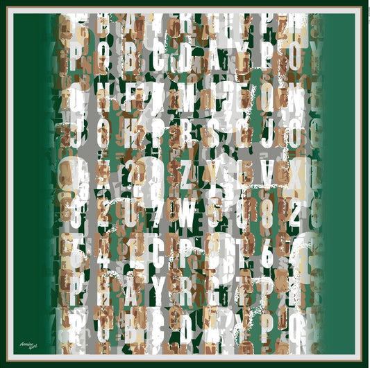 Armine Sport Twill Eşarp - 8020-12 Zümrüt