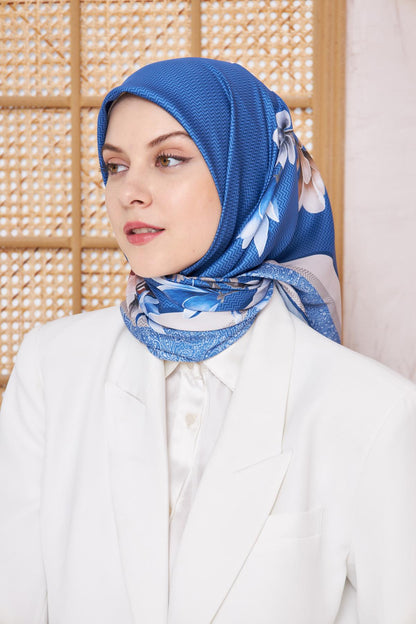 Armine Sport Twill Eşarp - 8532-105 İndigo