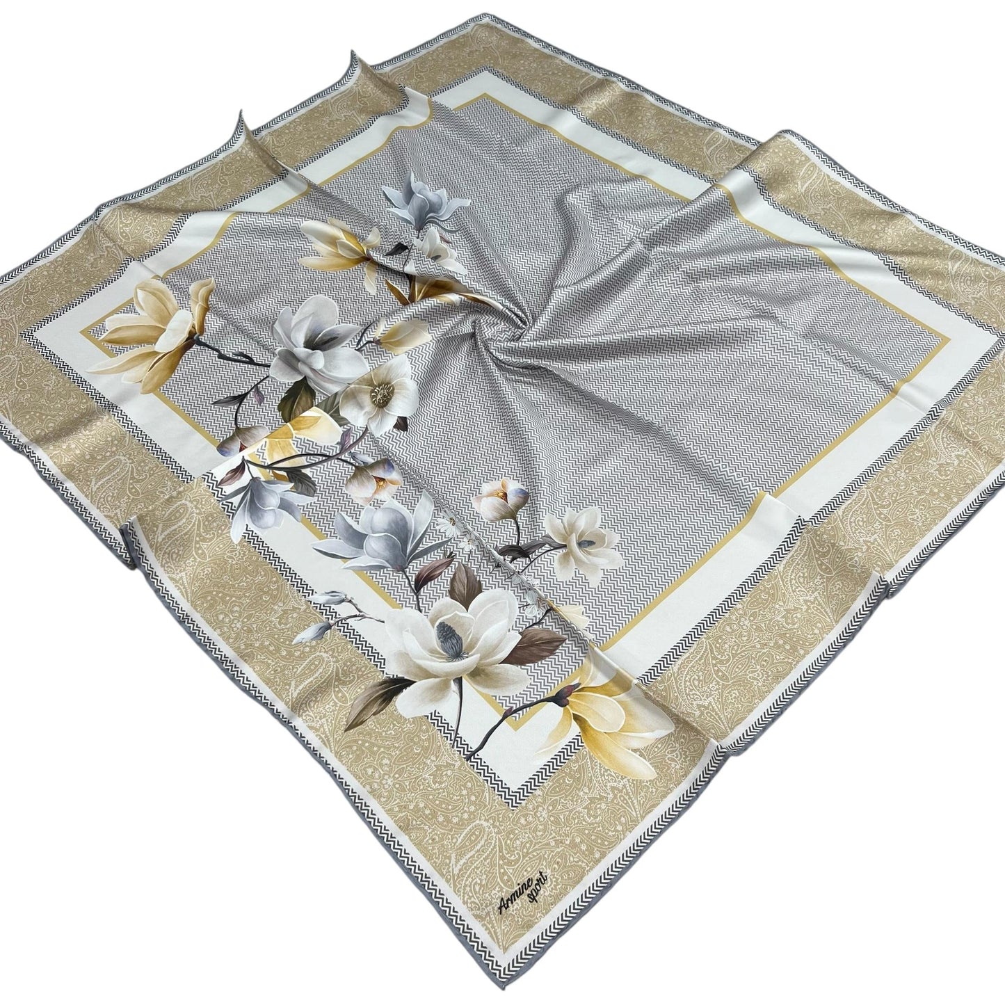 Armine Sport Twill Eşarp - 8532-83 Gold