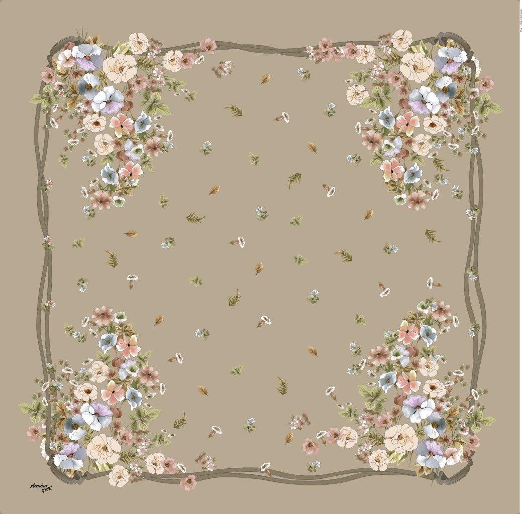 Armine Sport Twill Eşarp - 8533-92 Koyu Taş
