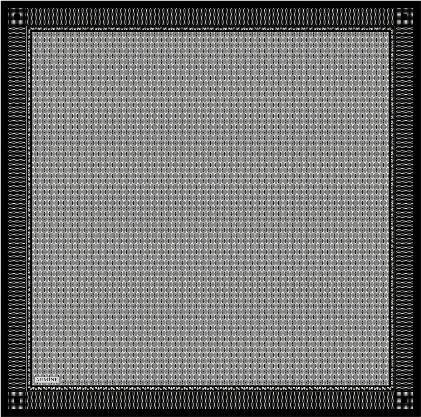 Armine Sport Twill Eşarp - 8556-06 Gri Siyah