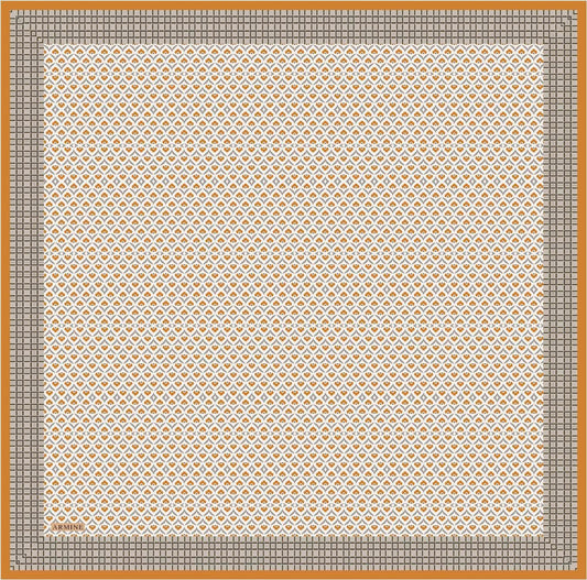 Armine Sport Twill Eşarp - 8557-36 Bej Turuncu