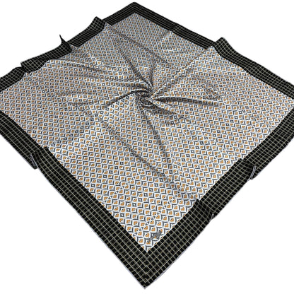 Armine Sport Twill Eşarp - 8557-37 Gri Sarı