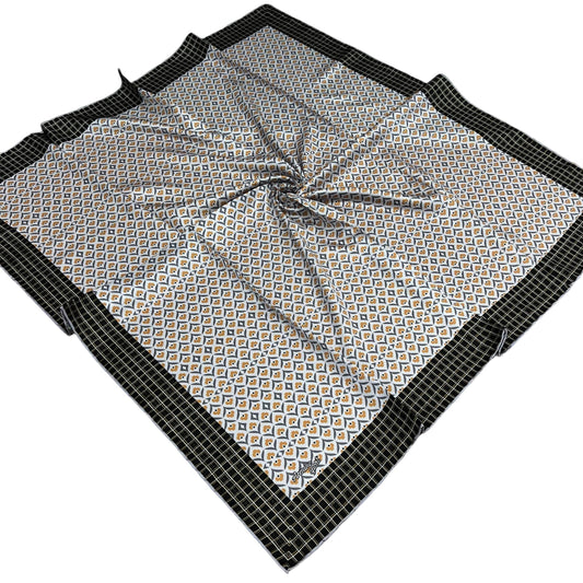 Armine Sport Twill Eşarp - 8557-37 Gri Sarı
