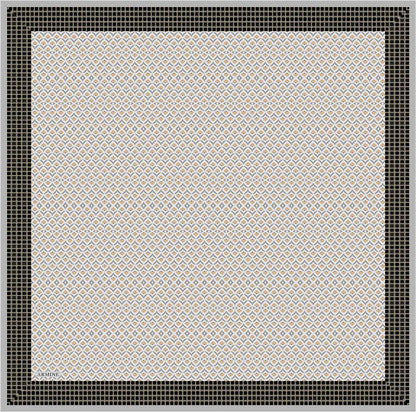 Armine Sport Twill Eşarp - 8557-37 Gri Sarı