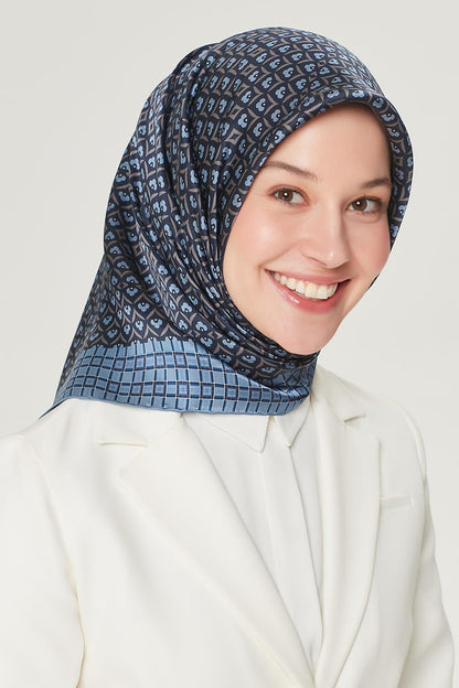 Armine Sport Twill Eşarp - 8557-85 Lacivert
