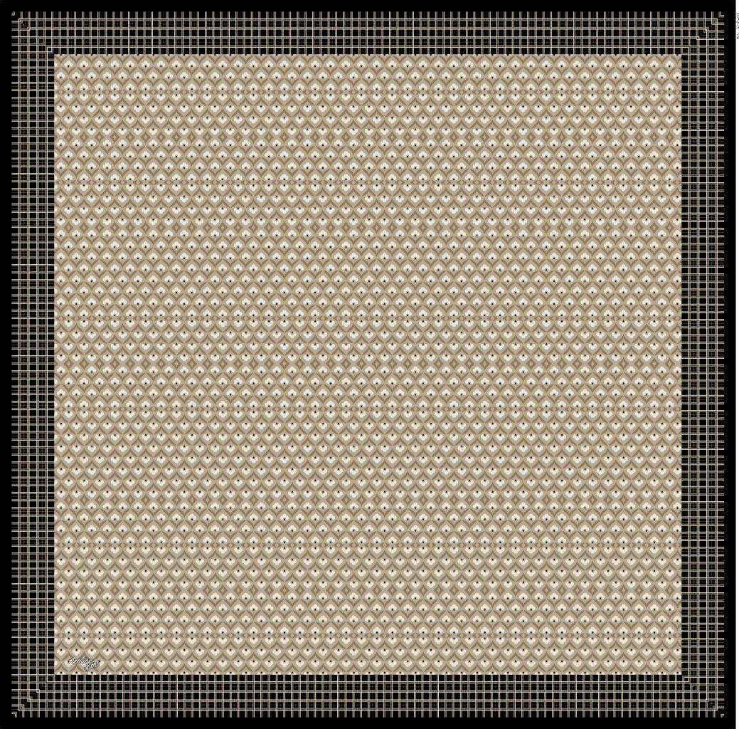 Armine Sport Twill Eşarp - 8557-90 Taş Siyah