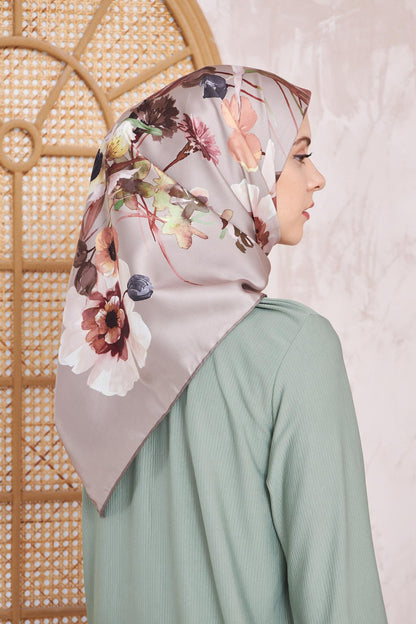 Armine Sport Twill Eşarp - 8723-91 Koyu Taş