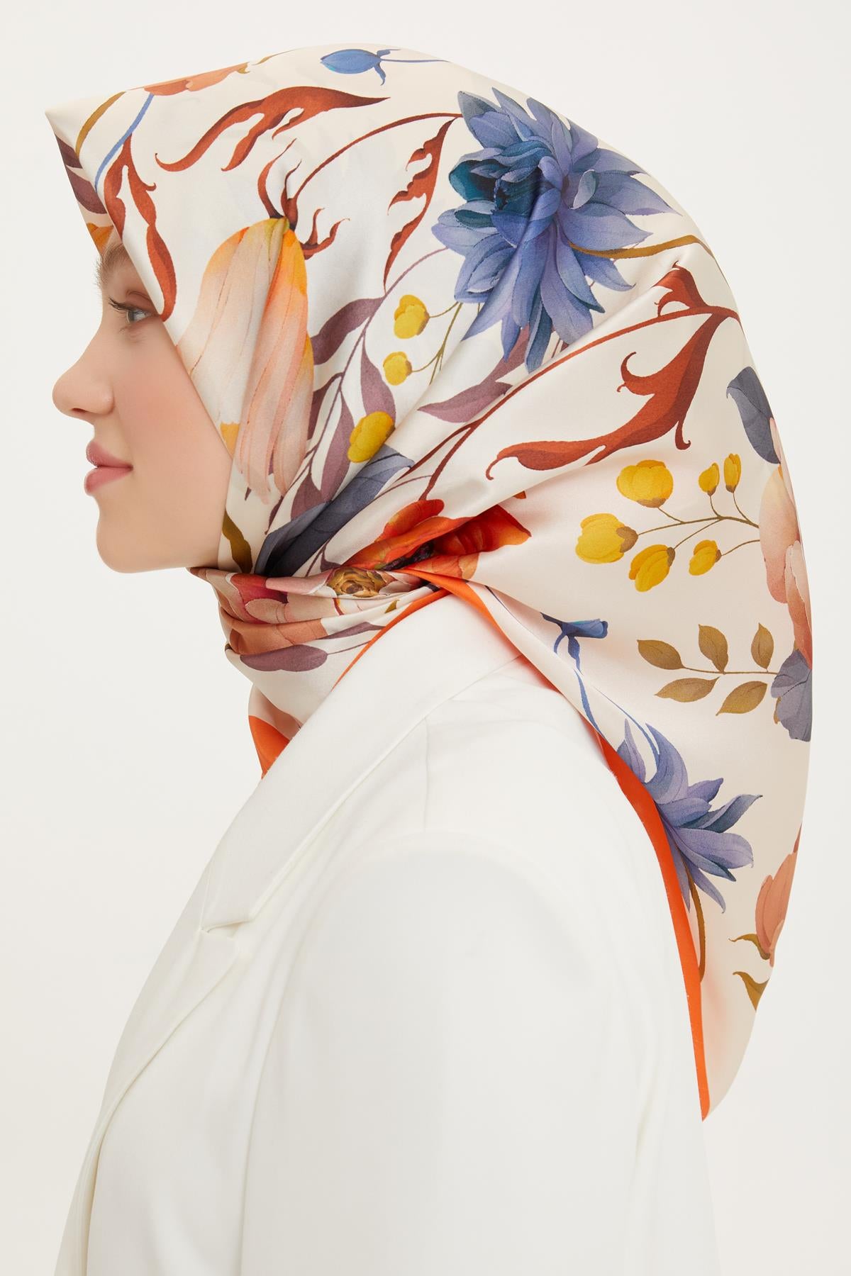 Armine Sport Twill Eşarp - 8740-32 Oranj