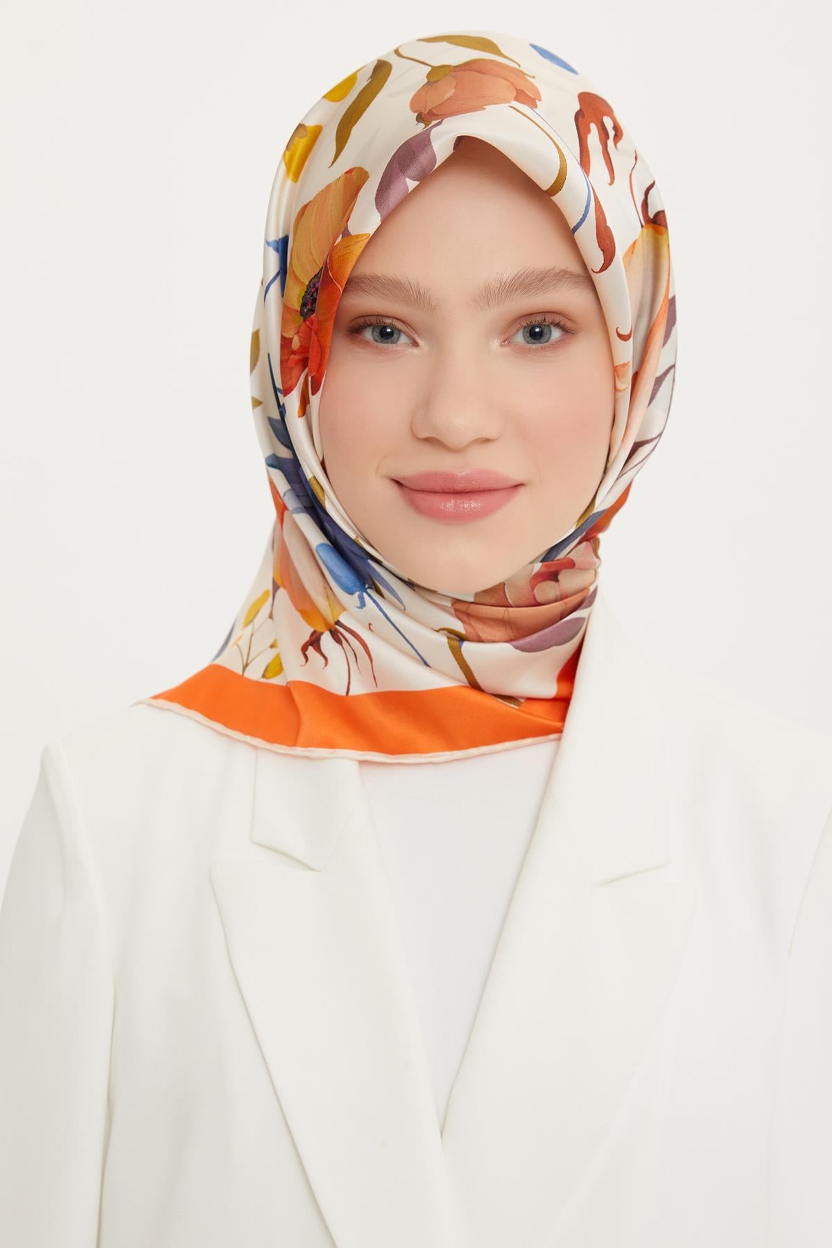 Armine Sport Twill Eşarp - 8740-32 Oranj