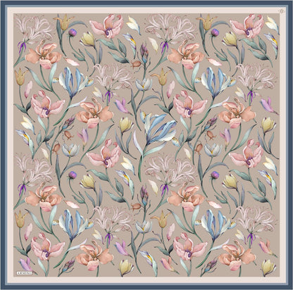 Armine Sport Twill Eşarp - 8825-32 Vizon Mavi