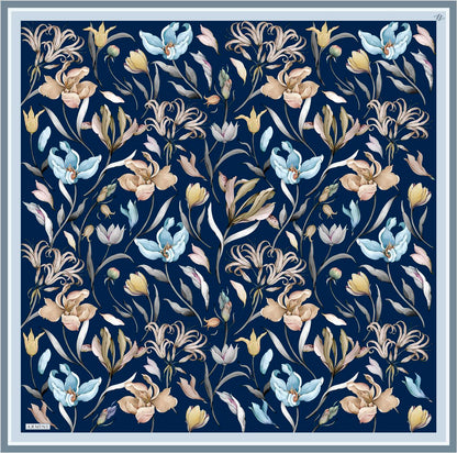 Armine Sport Twill Eşarp - 8825-39 Lacivert