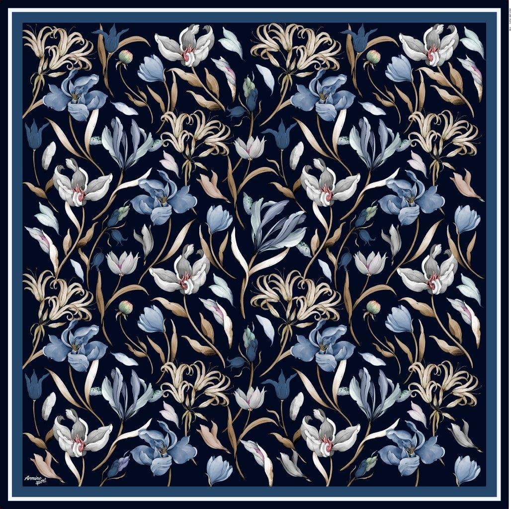 Armine Sport Twill Eşarp - 8825-80 Koyu Lacivert