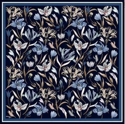 Armine Sport Twill Eşarp - 8825-80 Koyu Lacivert
