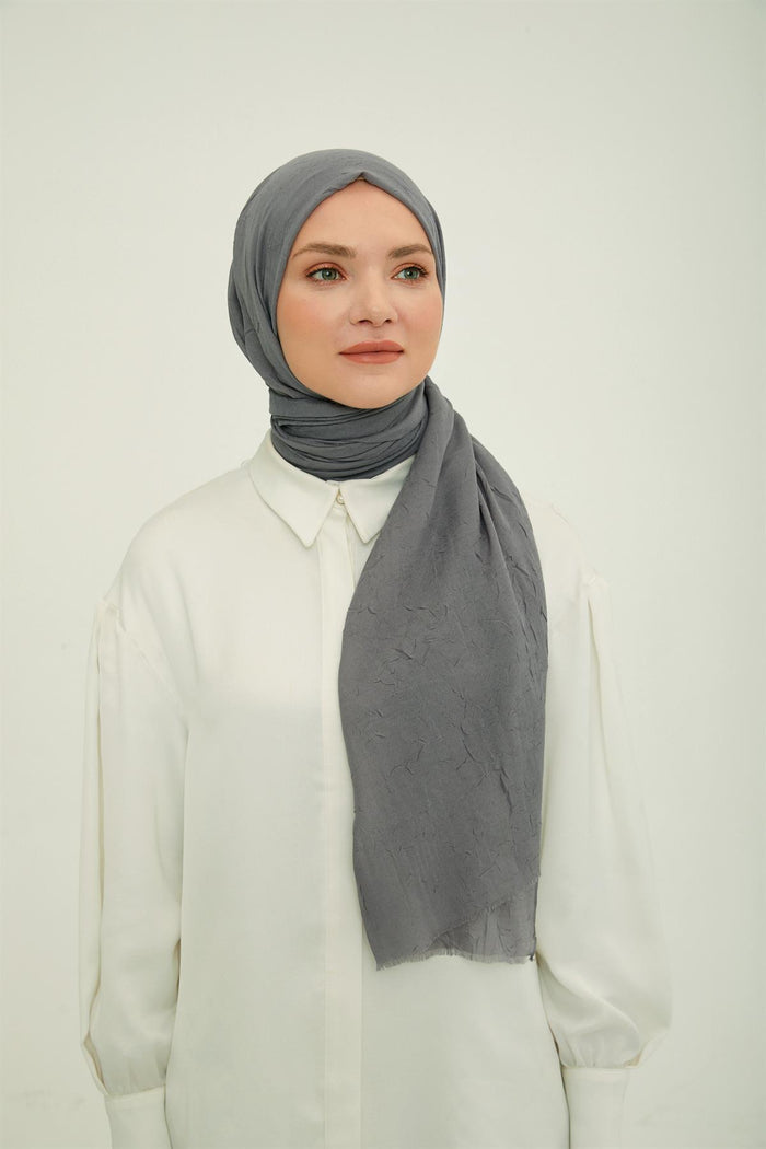 Armine Trend Bambu Şal - Koyu Gri 22