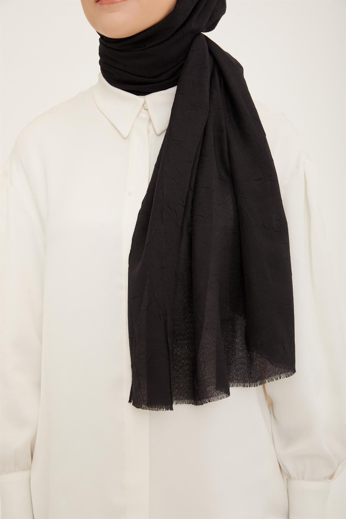 Armine Trend Bambu Şal - Siyah 45
