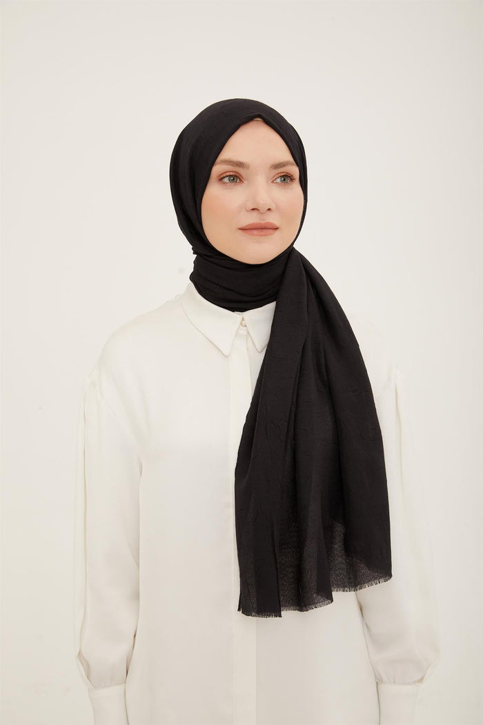 Armine Trend Bambu Şal - Siyah 45