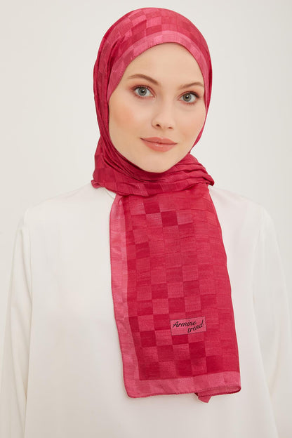 Armine Trend Janjan Şal - Dama - Fuşya 86