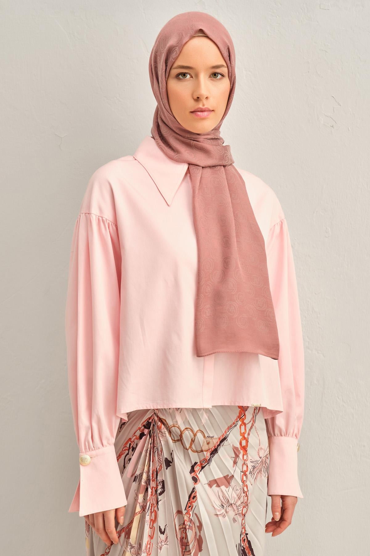 Armine Trend Lyon Şal - 2 - Koyu Pudra 247310