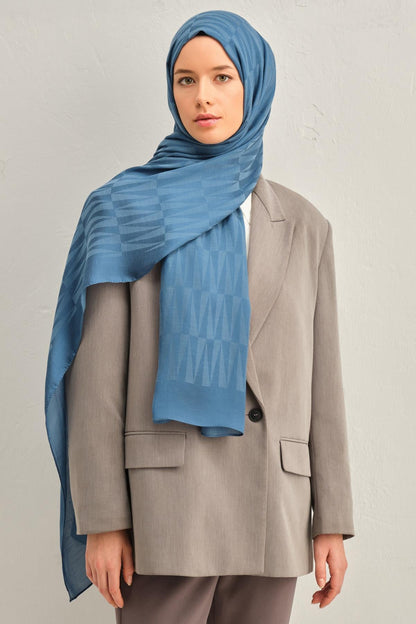 Armine Trend Lyon Şal - 3 - Kot Mavi 246973