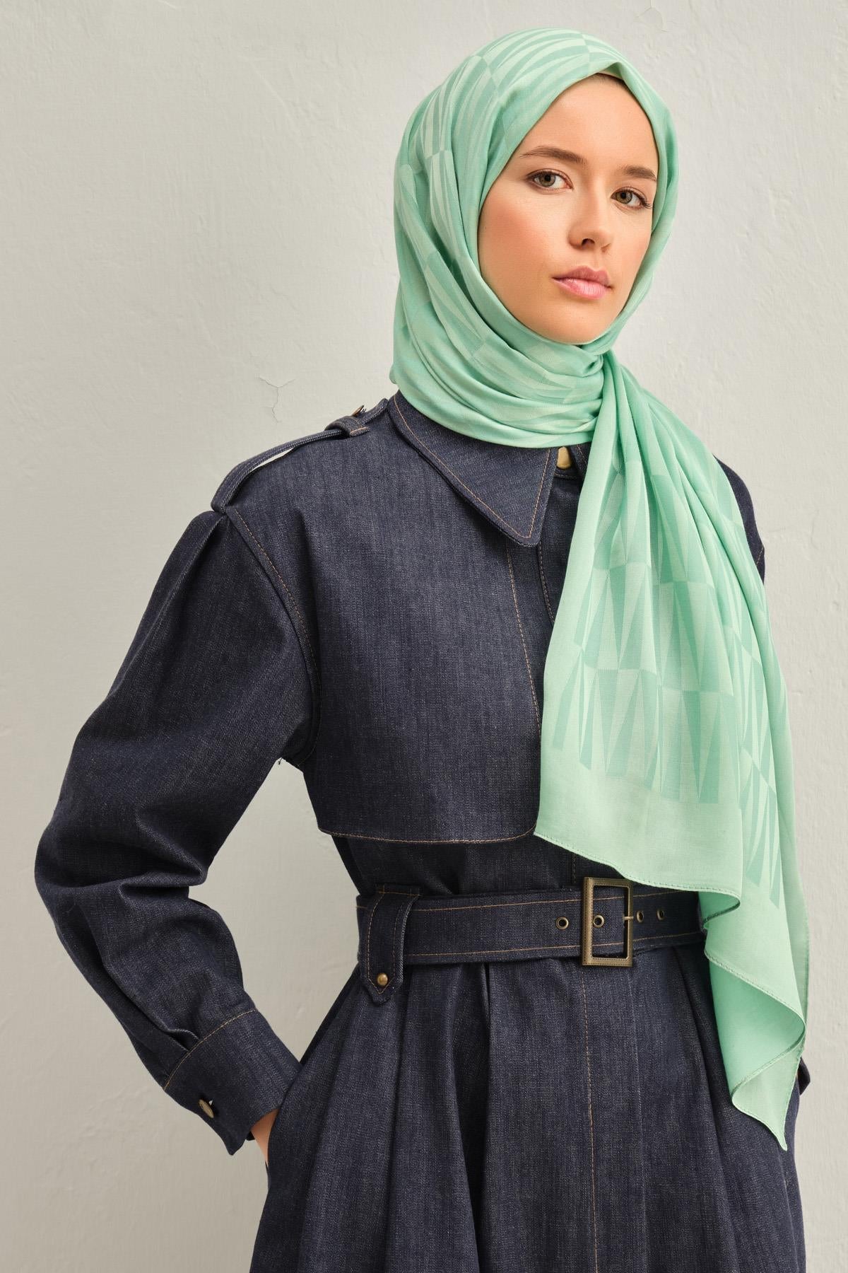 Armine Trend Lyon Şal - 3 - Mint 247311
