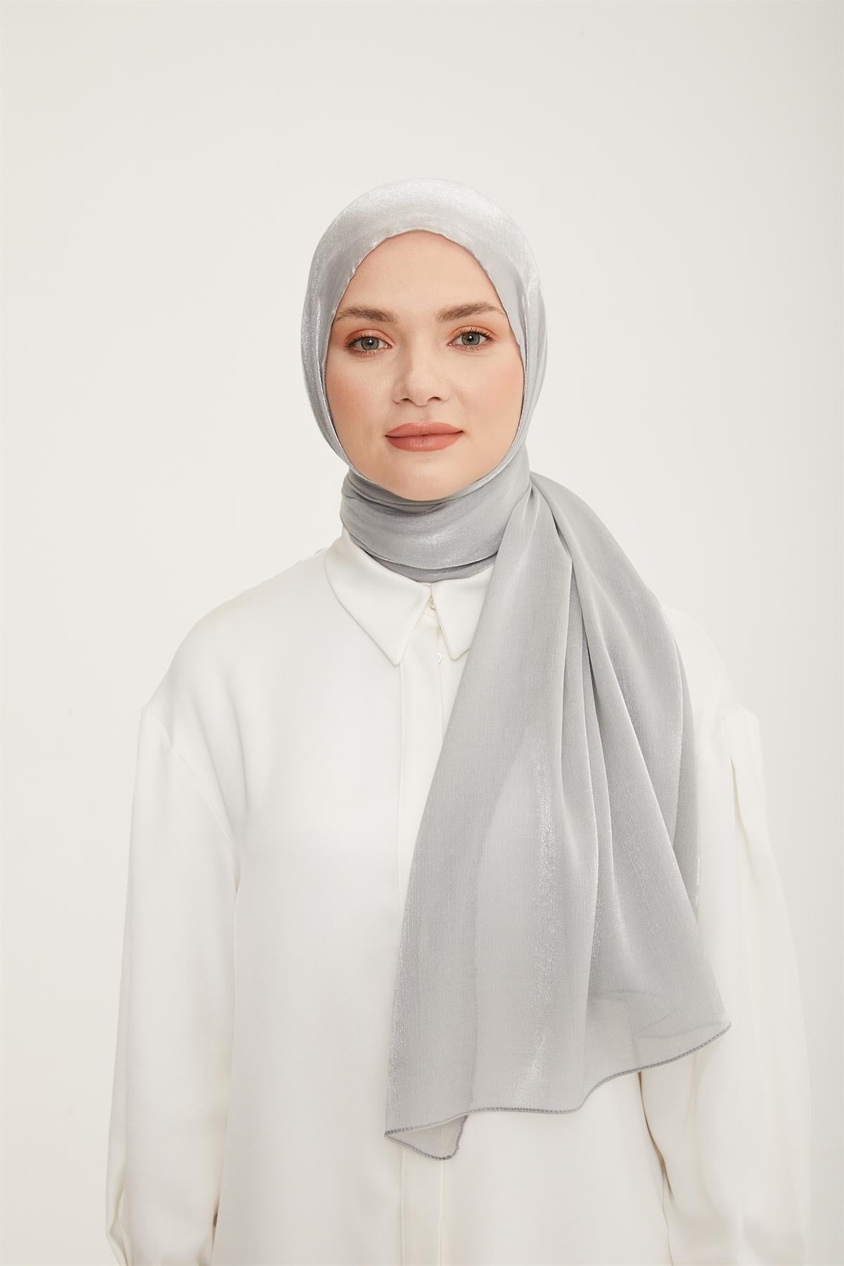 Armine Trend Pearly Şal - 1 - Gri 23017