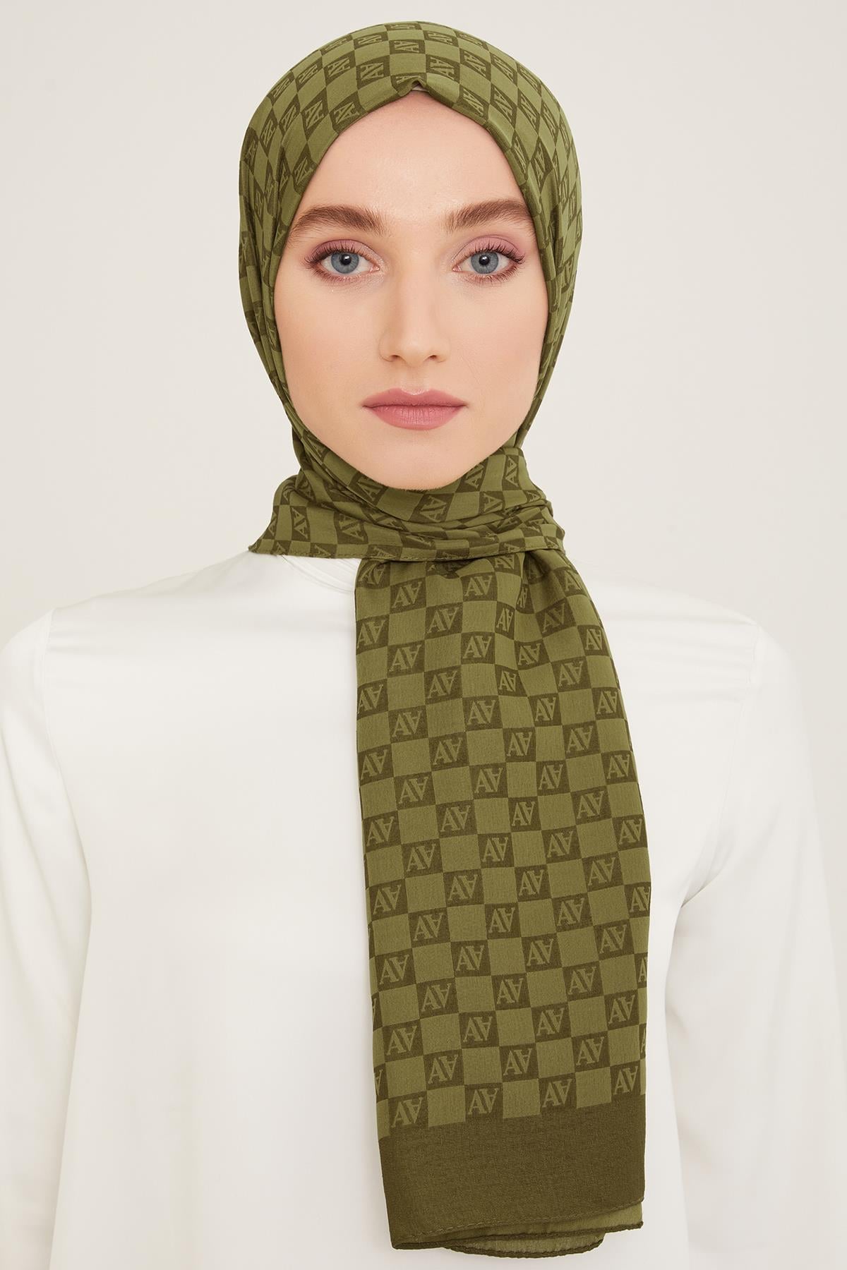Armine Trend Ultra Light Şal - 18 - Haki 24063