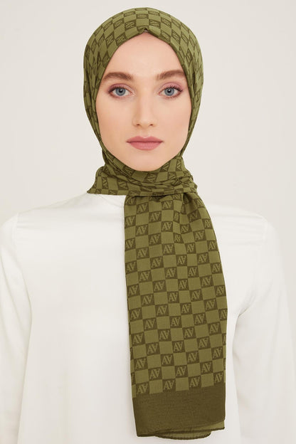 Armine Trend Ultra Light Şal - 18 - Haki 24063