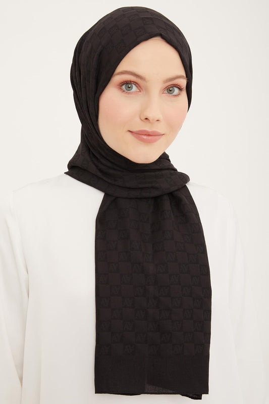 Armine Trend Ultra Light Şal - 18 - Siyah 83