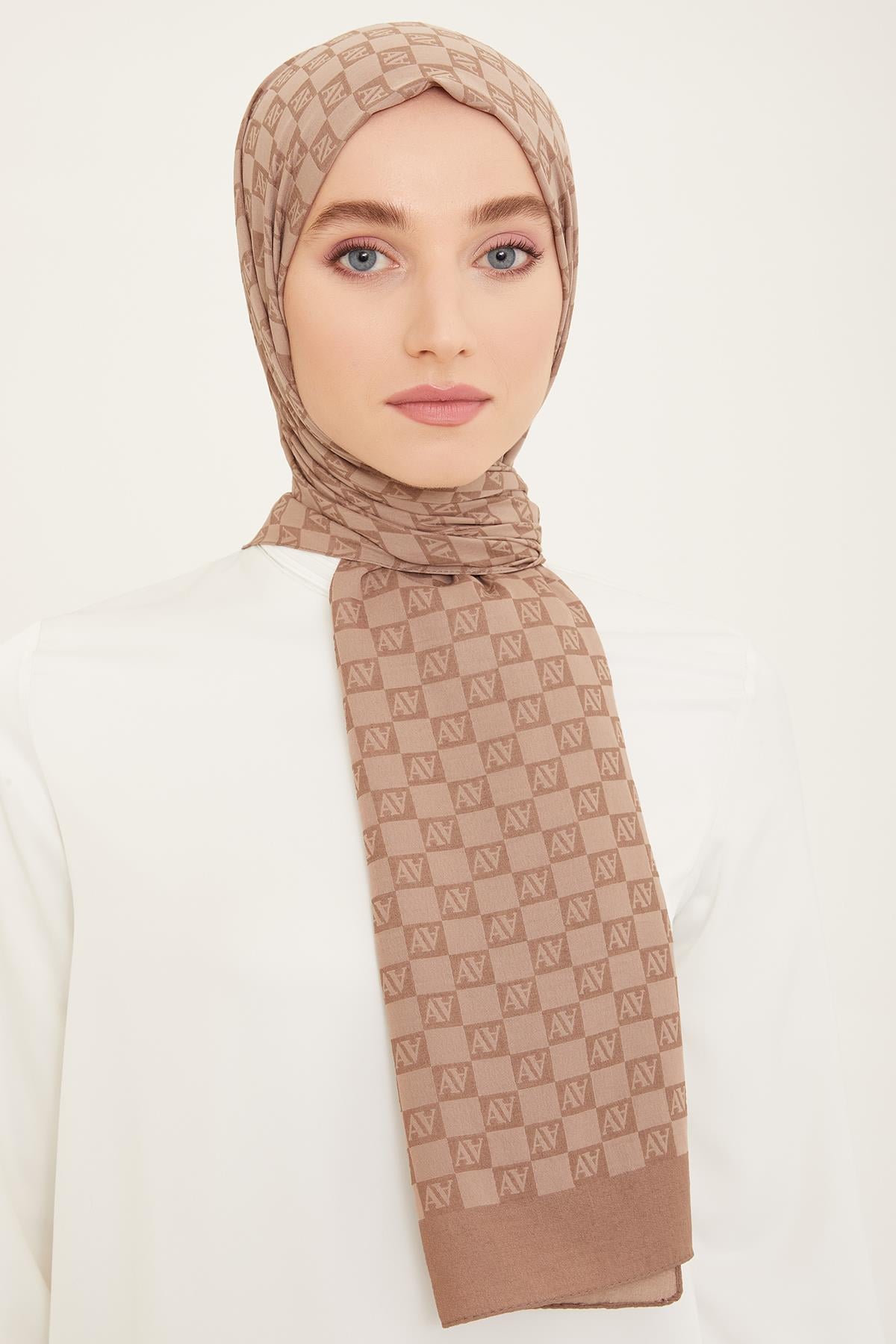 Armine Trend Ultra Light Şal - 18 - Vizon 24030