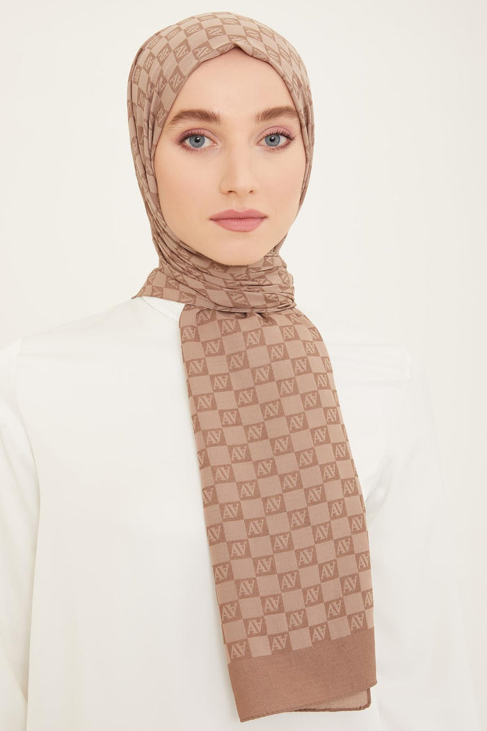 Armine Trend Ultra Light Şal - 18 - Vizon 24030