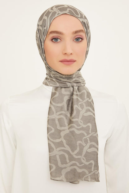 Armine Trend Viskon Şal - 2 - Gri 24930